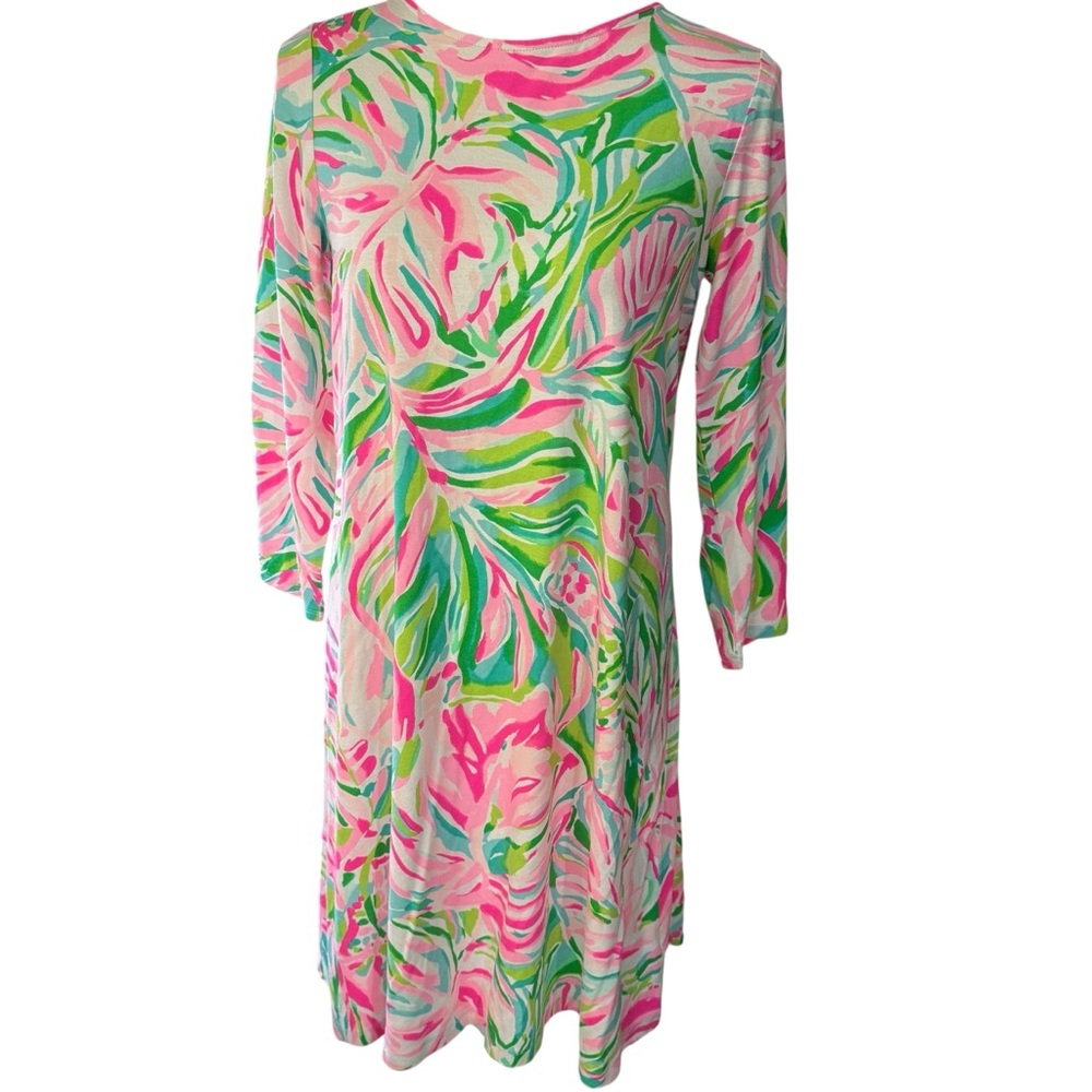 Lilly‎ Pulitzer Ophelia Dress Croc My World medium - Picture 2 of 8